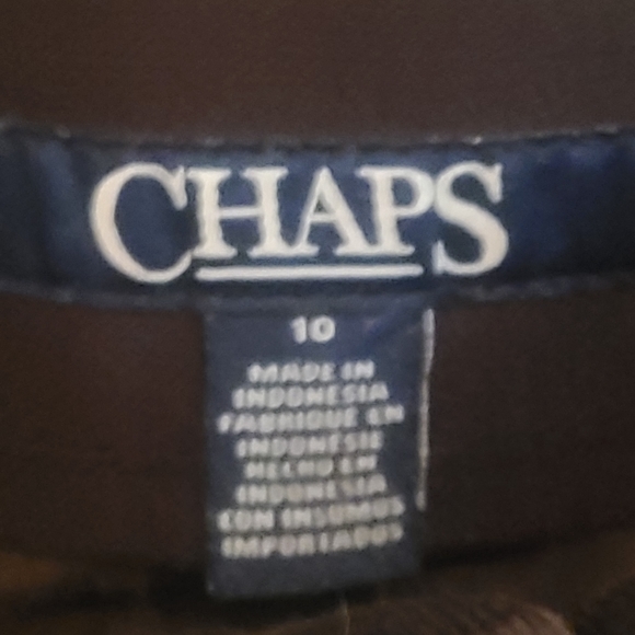 Chaps Brown Corduroy Stretch Waist Jeans - 10 - Picture 4 of 5